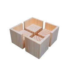 가구 높이 조절 발 원목 책상 받침대 의자 프레임, 16. L 내부 8x8cm 높이15cm 1개, 1개