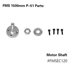 드론 랜딩기어 FMS P51 머스탱 부품 프로펠러 스피너 모터 샤프트 보드 마운트 랜딩 기어 리트랙트 서보 RC 비행기 1500mm 1.5m, 옵션03) Motor Shaft, 1개
