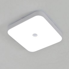 국산 대형32cm LED 센서등 25W 라운딩 사각 화이트바디 삼성칩 콤비, 주광색, 1개