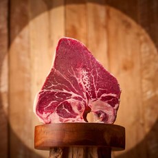 미트포테이블 리얼 티본스테이크 5cm 1kg 엘본스테이크 T본 포터하우스, 대패, 대패 엘본(채끝), 200g