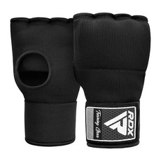 RDX半指手套-取代綁手帶 高彈性透氣材質 拳擊格鬥訓練適用 穿戴方便快速, 黑, 1套