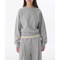 MUSINSA STANDARD WOMAN 우먼즈 패널드 볼륨 스웨트셔츠 [미디엄 그레이] 114644
