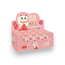 【M.M小舖】現貨 盒玩 祈福招財貓粒粒盲盒 招財貓 祈福 好運 貓咪 招福 招財 公仔 一中盒30入, -一中盒(請下標30次)  廚桌