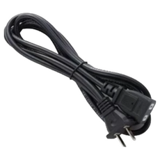 通用型電源線，適用多種電子設備，安全耐用易收納, 黑色, 1個