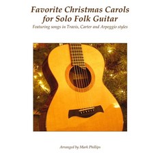 (英文圖書)Favorite Christmas Carols for Solo Folk Guitar: Featuring songs in Travis Carte... 平裝版, Createspace Independent Pub..., 英文