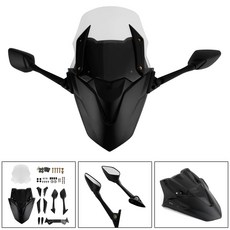 Yamaha NMAX155 N-MAX 155 2021-2022 風鏡含後照鏡組, 透明, 1個