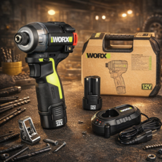 웍스 12V WU138 오일펄스 임팩 드릴 전동 충전 드라이버, 1세트