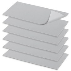 실리콘 열 프레스 커버 패드 6개 20.3 x 10.2 x 0.3cm(8 x 4 x 1/8인치) 실리콘 폼 프레스 매트 - 280°C(500°F)까지 고온 저항성 양면, 실리콘 열 프레스 커버 패드 6개, 20.3 x 10.