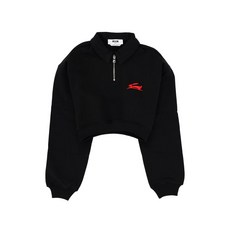 MSGM 팔로우 더 래빗 하프 지퍼 스웨트셔츠
