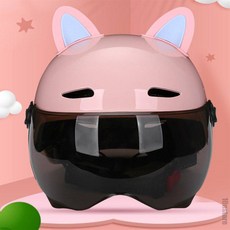 일상발견 헬멧장식 헬멧액세서리 귀여운헬멧 헬맷귀 헬멧고양이귀, 핑크