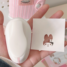 호키포키 헬로키티 마이멜로디 펀치 펀칭 모양펀치, 1개, 3번 마이멜로.디얼굴