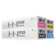 NPG-67 IR ADV C3125 C3525 C3320 C3325 C3530 C3720 C3725 재생 호환 토너, 1개, NPG-67 4색세트