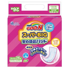 [패드 슈퍼 BIG] 군 안심 흡수 (15~35kg) 26장, 1개