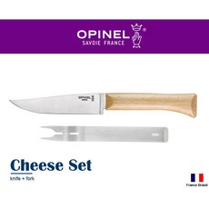 Opinel法國廚房系列12.5cm多用途起司刀叉組櫸木刀柄法國製造, 1個