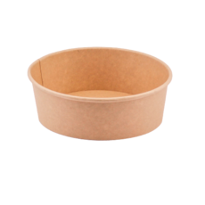 185파이 1300cc 크라프트 원형 종이용기 컵밥 닭강정 포장 300개 (옵션선택) 몸통 뚜껑 별도, 1300cc 뚜껑 300개