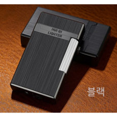 슈텍스 터보라이터 방풍 클래식 패션라이터 선물 캠핑 남친선물, 슈텍스 터보라이터-블랙, 1개