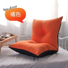 台客嚴選 紛彩小胖輕巧和室椅 台灣製 兒童和室椅 休閒椅, 橘色, 1個