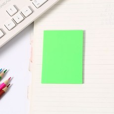 柏睿 螢光膜索引貼, 1個, 草綠 75*50mm