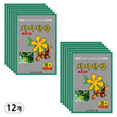 사구마트 치자 한방 패드 25매, 12세트