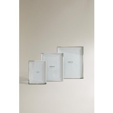 zara 자라 단차가 있는 파스파르투 디자인 메탈 액자 - 실버308159, 30.5 x 25.5 x 2 cm