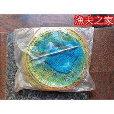 漁夫之家 手工製作 彩色尼龍材質粗線水平網 6台尺, 1個