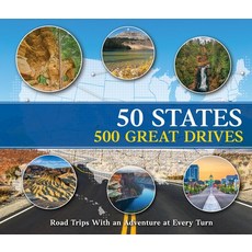 (영문도서) 50 States/500 Great Drives: Roadtrips with an Adventure at Every Turn Hardcover, Publications International,..., English, 9781645588993