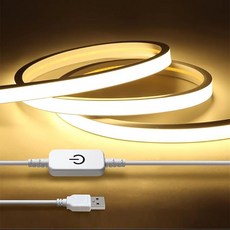 led 빛 led 테이프 간접 조명 발라이 방수 붙여넣기식 터치 usb led 터치 센서 라이버 strip light 일루미네이션 밤 diy 조명 장식 라이트 (USB 터치 5m, 상세페이지 참조