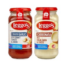 레고스 파스타소스 로스트갈릭+까르보나라, 1세트, 990g