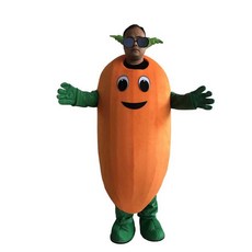 채소 인형탈 코스프레 옥수수 당근 고추 축제 캐릭터 호박 행사용 연극, 한 사이즈, 프리사이즈  당근