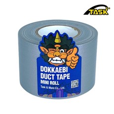 도깨비 수출용(국내산) 덕트테이프 덕테이프 미니롤 SILVER 50mmX10m, 1개