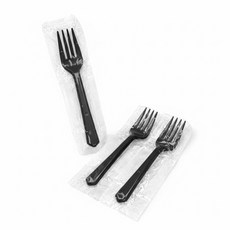 일회용 미니포크 위생 155mm 검정 개별 100개입, 1개, 100개