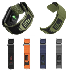 레드미워치 4/5/6 나일론 스포티 스트랩 패브릭 소프트 운동 밴드 줄, 1개, 카키