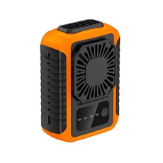6000mAh 腰掛/頸掛兩用風扇, 亮橙, 5000mAh