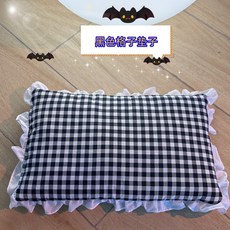 寵物毛毯 羊羔絨 睡毯 暖窩墊, 1個, 黑色格子雙麵墊子,L號49*66CM