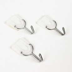 벽모자걸이 다용도 벽걸이후크 접착식 무타공, 1개