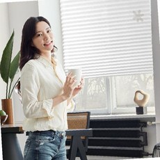 창문 햇빛차단 종이 블라인드 거실 사무실 간편설치 미니 커튼