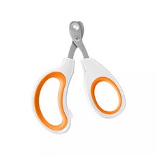 蜜袋鼯專用指甲剪 圓孔寵物指甲剪神器 寵物指甲護理 磨甲器 小型寵物適用, 橘白色, 1個