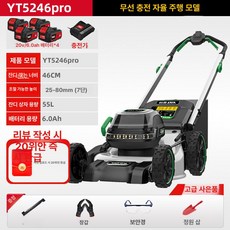 에스앤씨 풀뽑는기계 도구 잡초 제초 관리기 제거기, YT5246pro 20V 6Ah 4배터리 1충전기 7단, 1개, 기본 색상