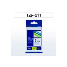 브라더 라벨프린터 PT2030 PTD450 6mm TZe211 흰색, 브라더 라벨프린터 PT-2030 PT-D450 6mm, 1개