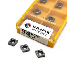 10PCS 데스크 CCMT 060204 LF6118 스테인레스 스틸 선반 커터 용 초경 인서트 공구, 01 10PCS, 13 CCMT060204 LF6118
