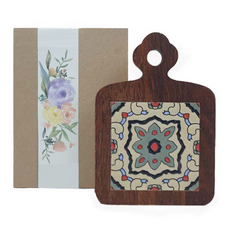 마미어 북유럽 타일냄비받침, 01 아이보리카키, 1개