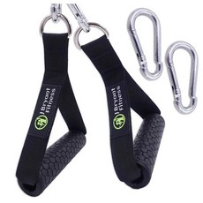 비엘스키 1쌍 저항 밴드 그립 웨빙 피트니스 헤비 듀티 운동 장비, 1개, 블랙