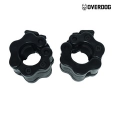 오버독 경량봉용 락조 마구리 2개, 1세트, 블랙