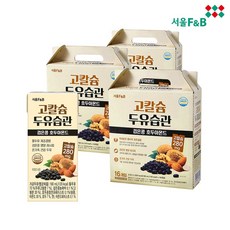 서울에프엔비 고칼슘 두유습관 검은콩 호두 아몬드 두유 190ml 64팩 269868