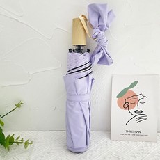 雨傘 法式ins晴雨兩用 手動式加厚太陽傘防曬防紫外線 女摺疊仿木柄 雨傘
