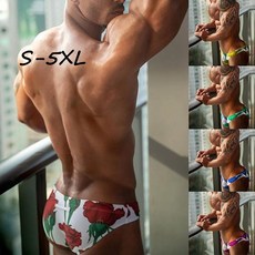 男士大尺寸低腰三角泳褲 - 海灘溫泉適用