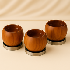 만향소포 로즈우드 볼형 디퓨저 발향목 방향기 인테리어 세트, 3개