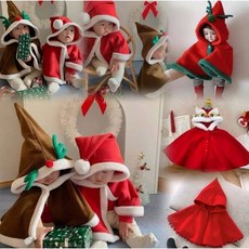 寶寶聖誕斗篷 嬰幼兒可愛披風 秋冬保暖外套