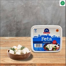 Authentic Greek Taste Olympus Halal Feta Cheese. 전통 그리스 맛 올림푸스 하랄 페타 치즈, 1개, 1.5kg