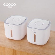 意可可米桶面桶大米面粉收納盒儲存罐防潮密封防蟲儲米箱家用收納居家生活用品廚房收納浴室收納居家收納置物架收納架儲物架, 大號--北歐灰2個裝【大米面粉小米雜9, 1個